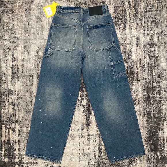 NEW!! Marc Jacobs Jeans Size 25  / Crystal Denim Oversized Jean 2024 - Picture 2 of 4